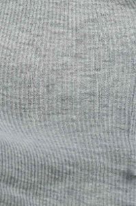 Grey Short Sleeve Rib Placket Top sold by Ally Fashion
