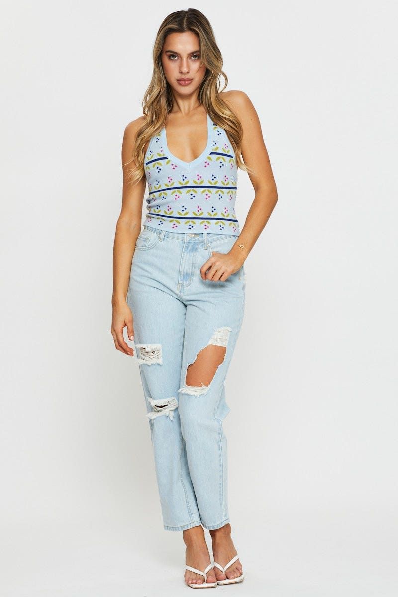 Print Halter Top sold by Ally Fashion product image thumbnail 3