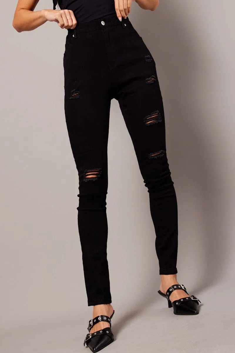 Black Skinny Jean High Rise sold by Ally Fashion