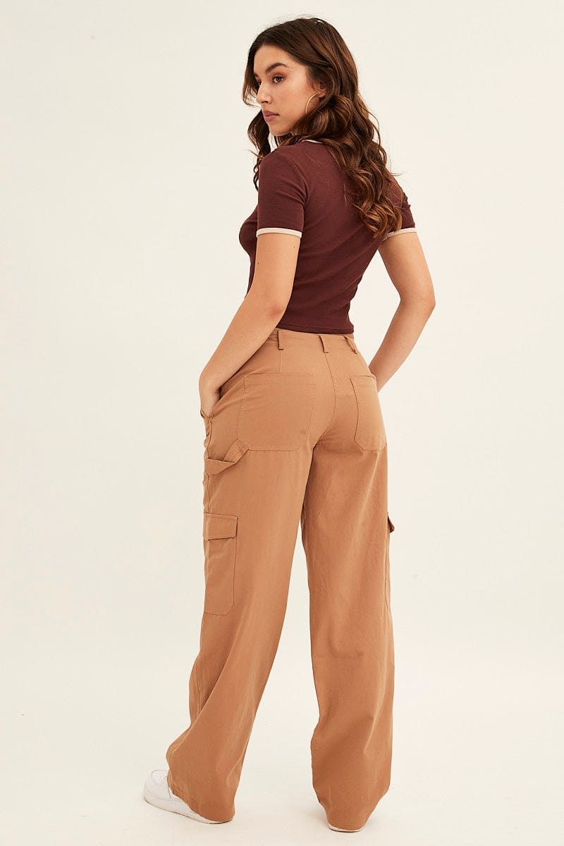 Beige Cargo Pant Mid Rise sold by Ally Fashion product image thumbnail 5