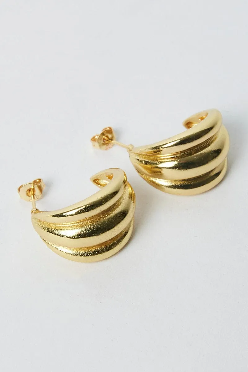 Gold Hoop Earrings sold by Ally Fashion