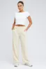 Beige Wide Leg Pants High Rise sold by Ally Fashion
