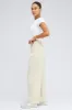 Beige Wide Leg Pants High Rise sold by Ally Fashion