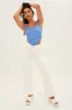 White Carpenter Cargo Pocket Jeans sold by Ally Fashion