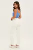 White Carpenter Cargo Pocket Jeans sold by Ally Fashion
