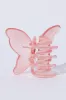 Pink Butterfly Claw Clip sold by Ally Fashion