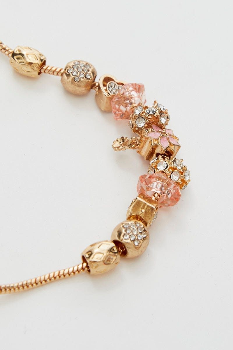Gold Christmas Flower Charm Gold Plating Bracelet sold by Ally Fashion product image thumbnail 2