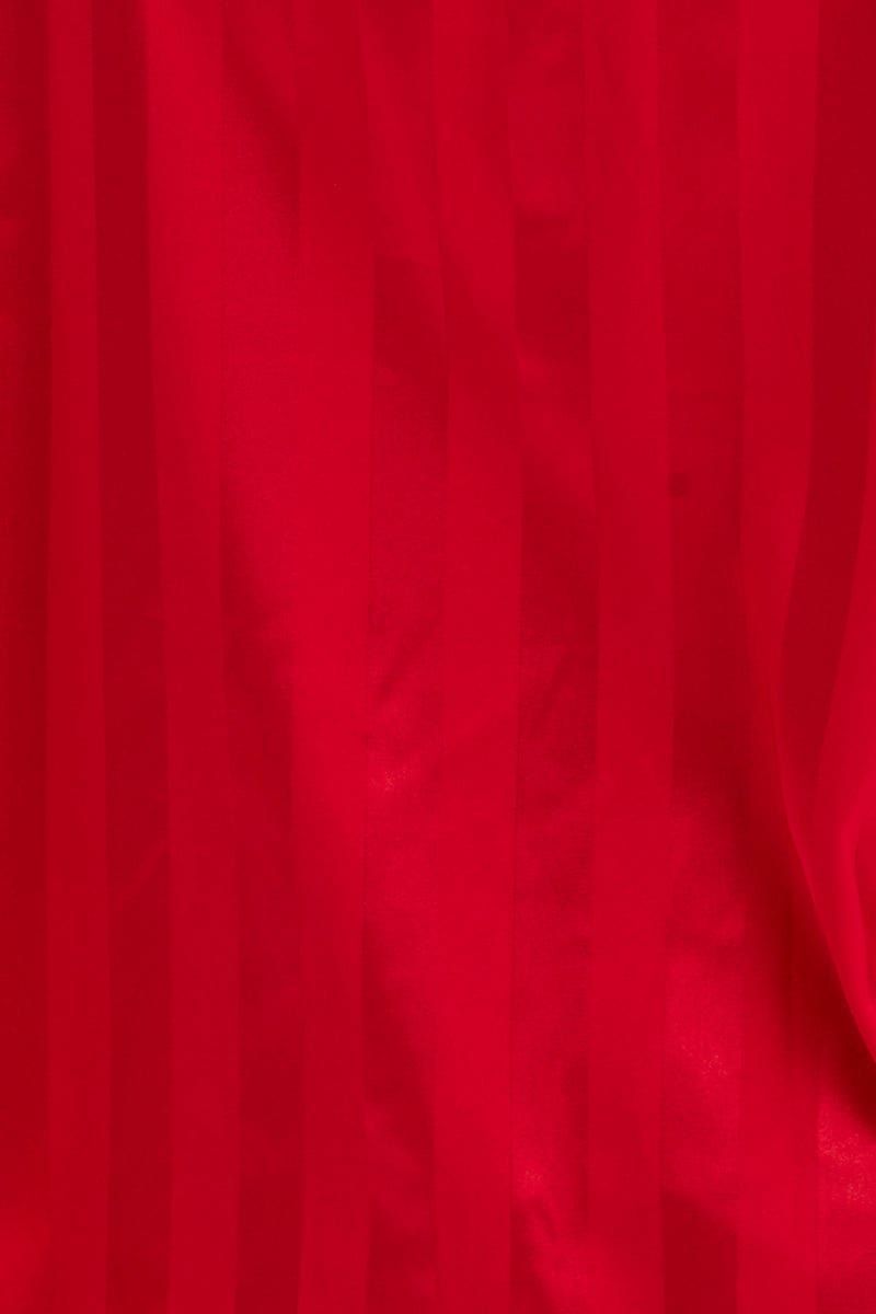 Red Stripe Pyjamas Set Short Sleeve Collared Shorts Satin sold by Ally Fashion product image thumbnail 7