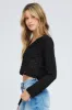 Black Crochet Knit Cardigan Long Sleeve sold by Ally Fashion