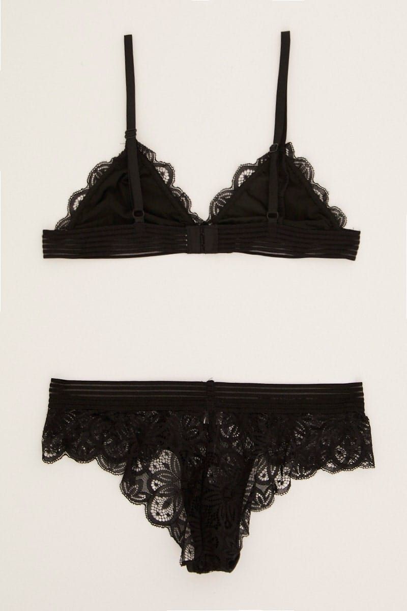 Black Lace Lingerie Set sold by Ally Fashion product image thumbnail 3
