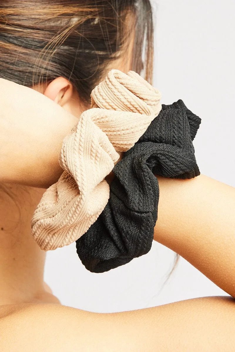 Multi 3 Pack Scrunchies sold by Ally Fashion product image thumbnail 2
