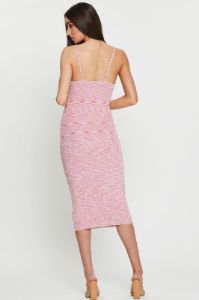 Pink Knit Dress Midi sold by Ally Fashion