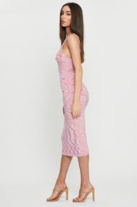 Pink Knit Dress Midi sold by Ally Fashion