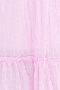 Pink Midi Dress Shirred Bust Tiered sold by Ally Fashion