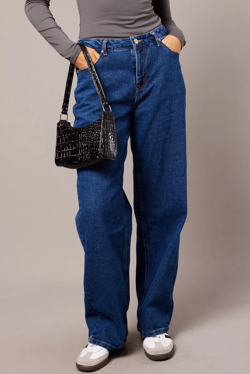 Denim Straight Jean Mid Rise sold by Ally Fashion product image thumbnail 2