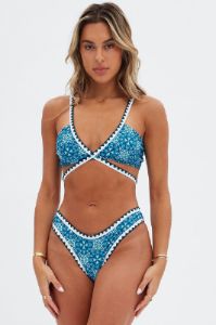 Multi Floral Wrap Around Bikini Set sold by Ally Fashion