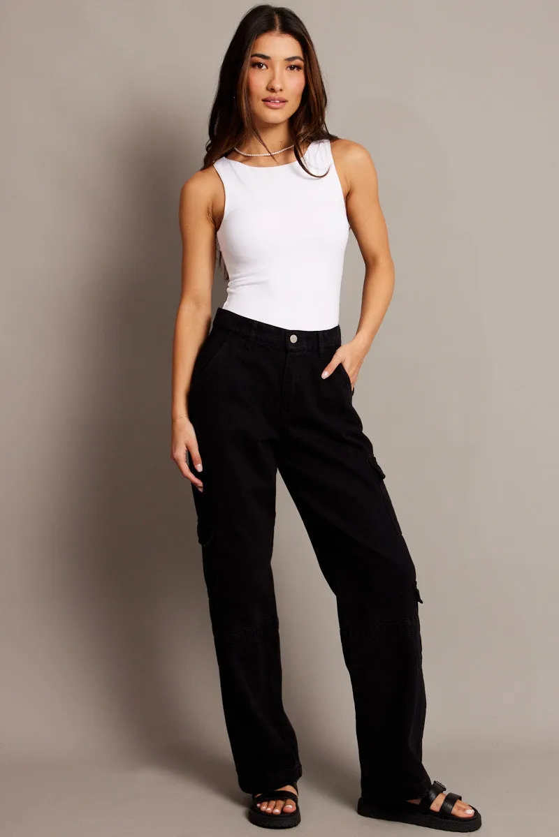 White Supersoft Bodysuit Sleeveless sold by Ally Fashion product image thumbnail 2