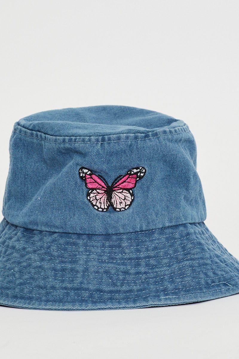 Blue Butterfly Bucket Hat sold by Ally Fashion product image thumbnail 5