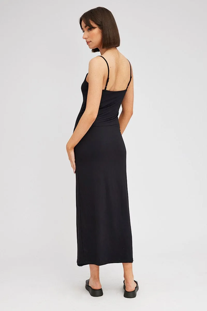 Black Supersoft Maxi Dress Sleeveless sold by Ally Fashion product image thumbnail 5
