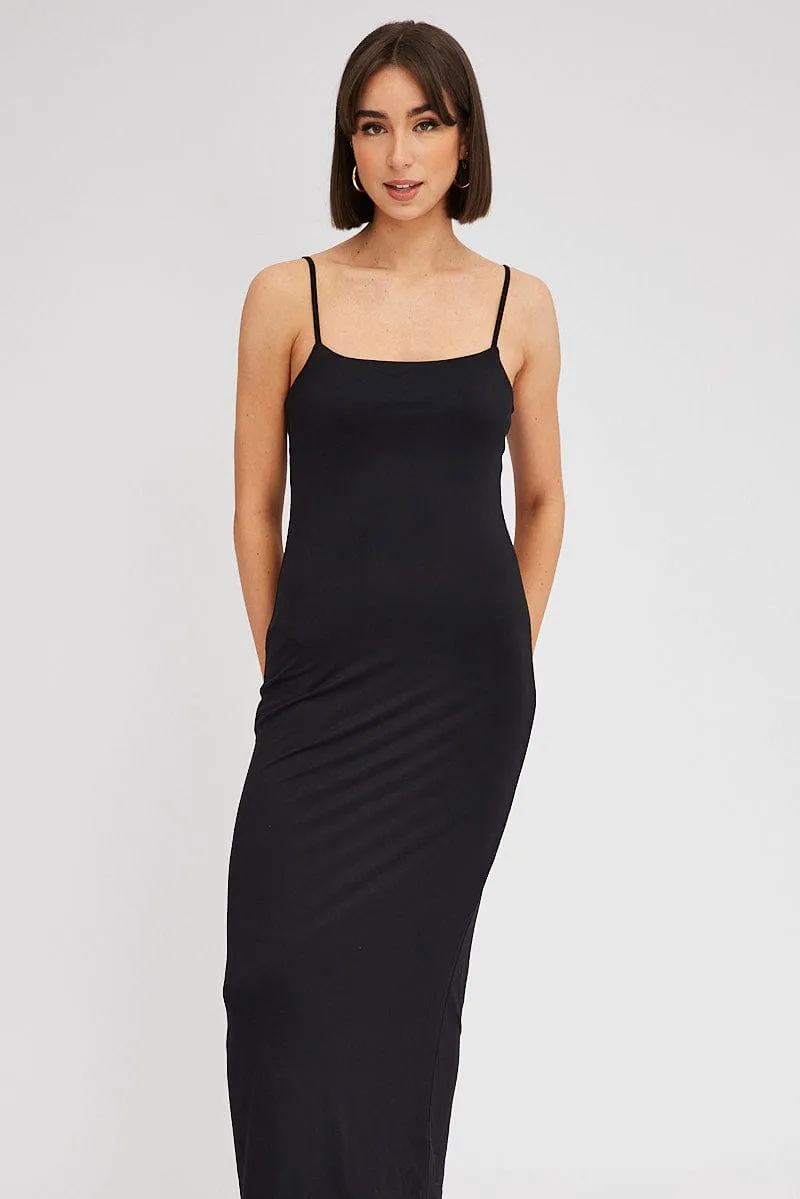 Black Supersoft Maxi Dress Sleeveless sold by Ally Fashion product image thumbnail 2