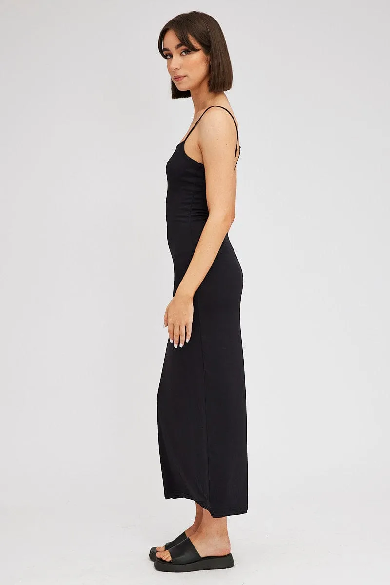 Black Supersoft Maxi Dress Sleeveless sold by Ally Fashion product image thumbnail 4