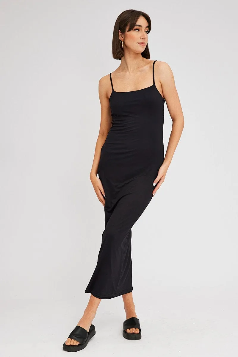 Black Supersoft Maxi Dress Sleeveless sold by Ally Fashion
