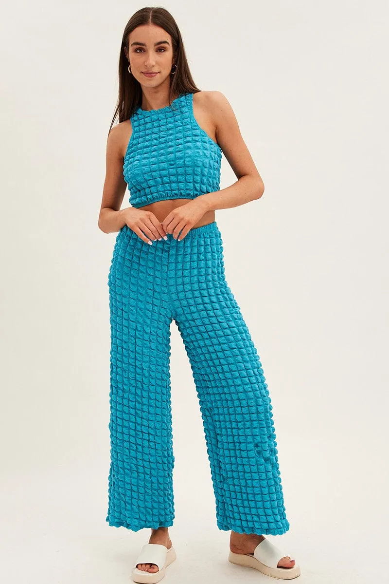 Blue Crop Top sold by Ally Fashion product image thumbnail 2