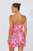 Multi Floral Mini Dress Strappy Ruffle Keyhole Detail sold by Ally Fashion