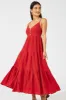 Red Maxi Dress Sleeveless V-Neck sold by Ally Fashion