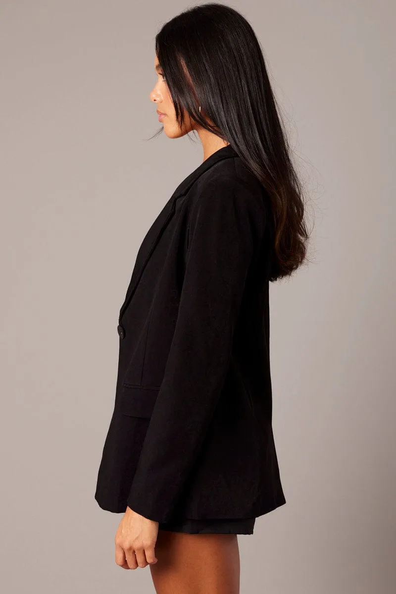 Black Smart Blazer sold by Ally Fashion product image thumbnail 4