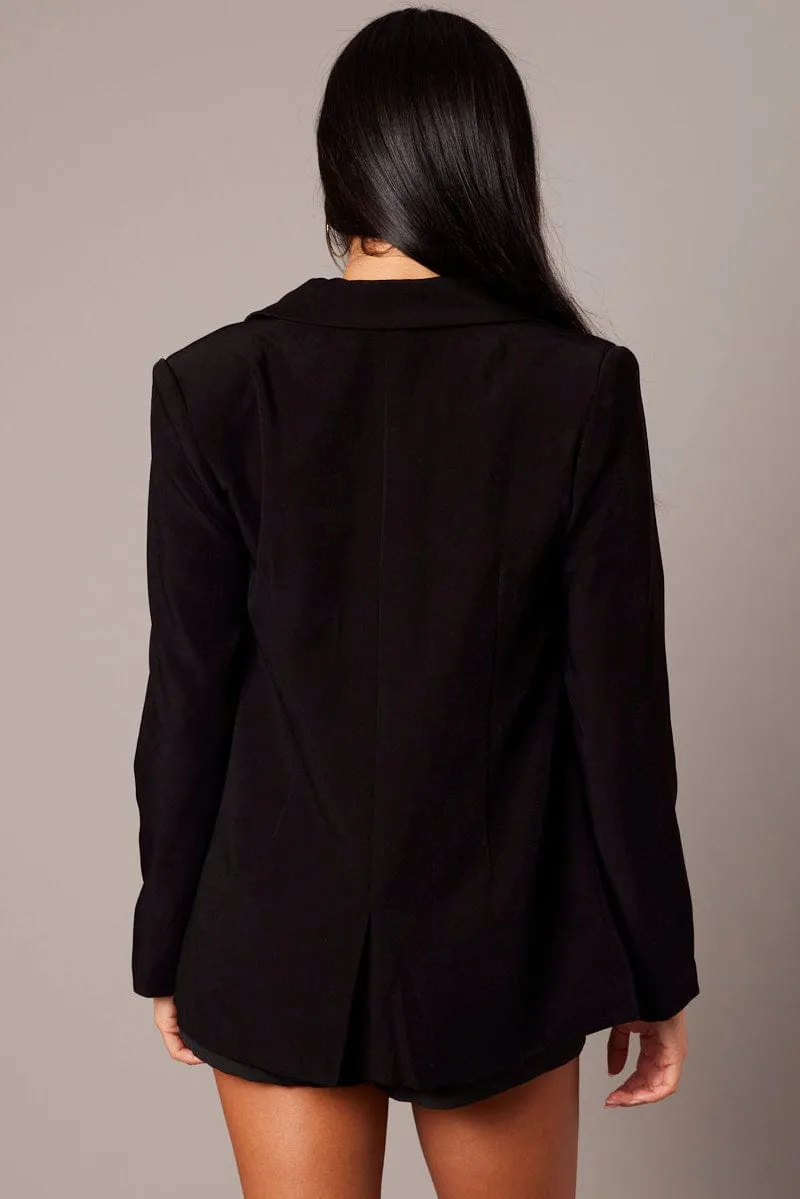 Black Smart Blazer sold by Ally Fashion product image thumbnail 5