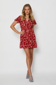 Print Mini Dress V Neck sold by Ally Fashion