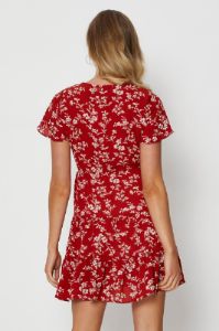 Print Mini Dress V Neck sold by Ally Fashion