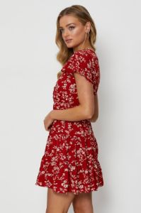 Print Mini Dress V Neck sold by Ally Fashion