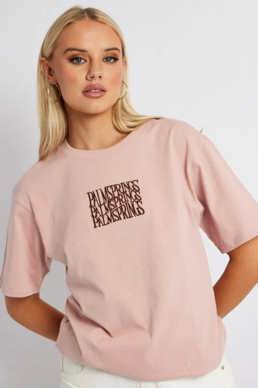 Purple Graphic Tee Short Sleeve sold by Ally Fashion