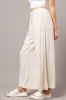 Beige Wide Leg Pants High Rise sold by Ally Fashion