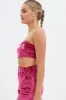 Pink Velvet Bandeau Top sold by Ally Fashion