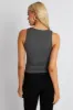 Grey Supersoft Tank Sleeveless sold by Ally Fashion