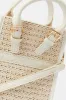 White Crochet Crossbody Bag with Handle sold by Ally Fashion