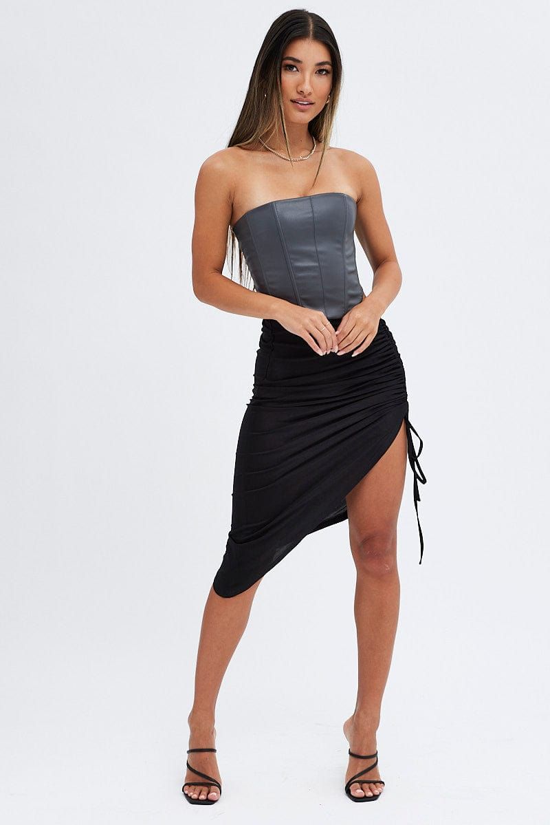 Grey Corset Top Crop sold by Ally Fashion product image thumbnail 2