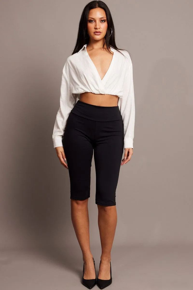 Black Capri Leggings sold by Ally Fashion product image thumbnail 2