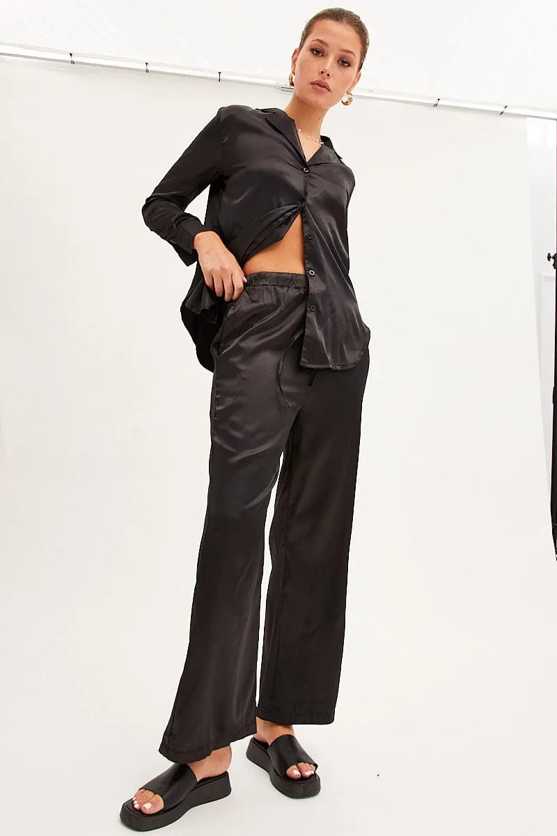 Black Wide Leg Pants sold by Ally Fashion