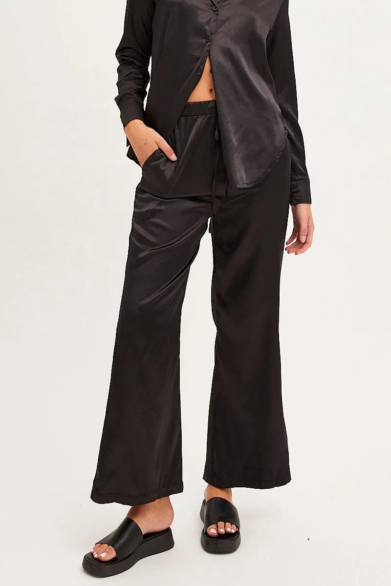 Black Wide Leg Pants sold by Ally Fashion product image thumbnail 2