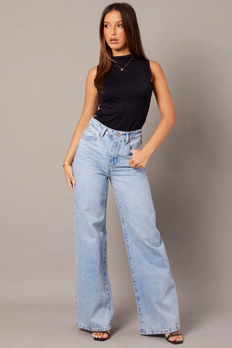 Black Sleeveless Top Side Ruched sold by Ally Fashion product image thumbnail 2