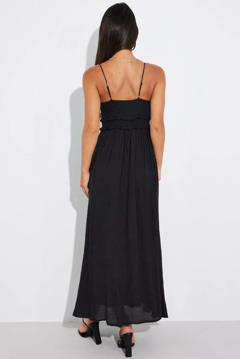 Black Maxi Dress Strappy sold by Ally Fashion product image thumbnail 5