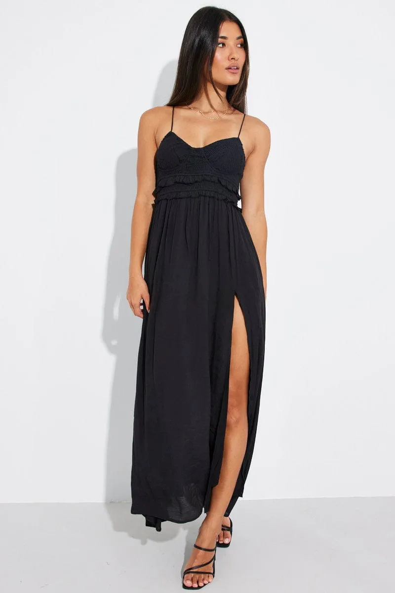 Black Maxi Dress Strappy sold by Ally Fashion product image thumbnail 2