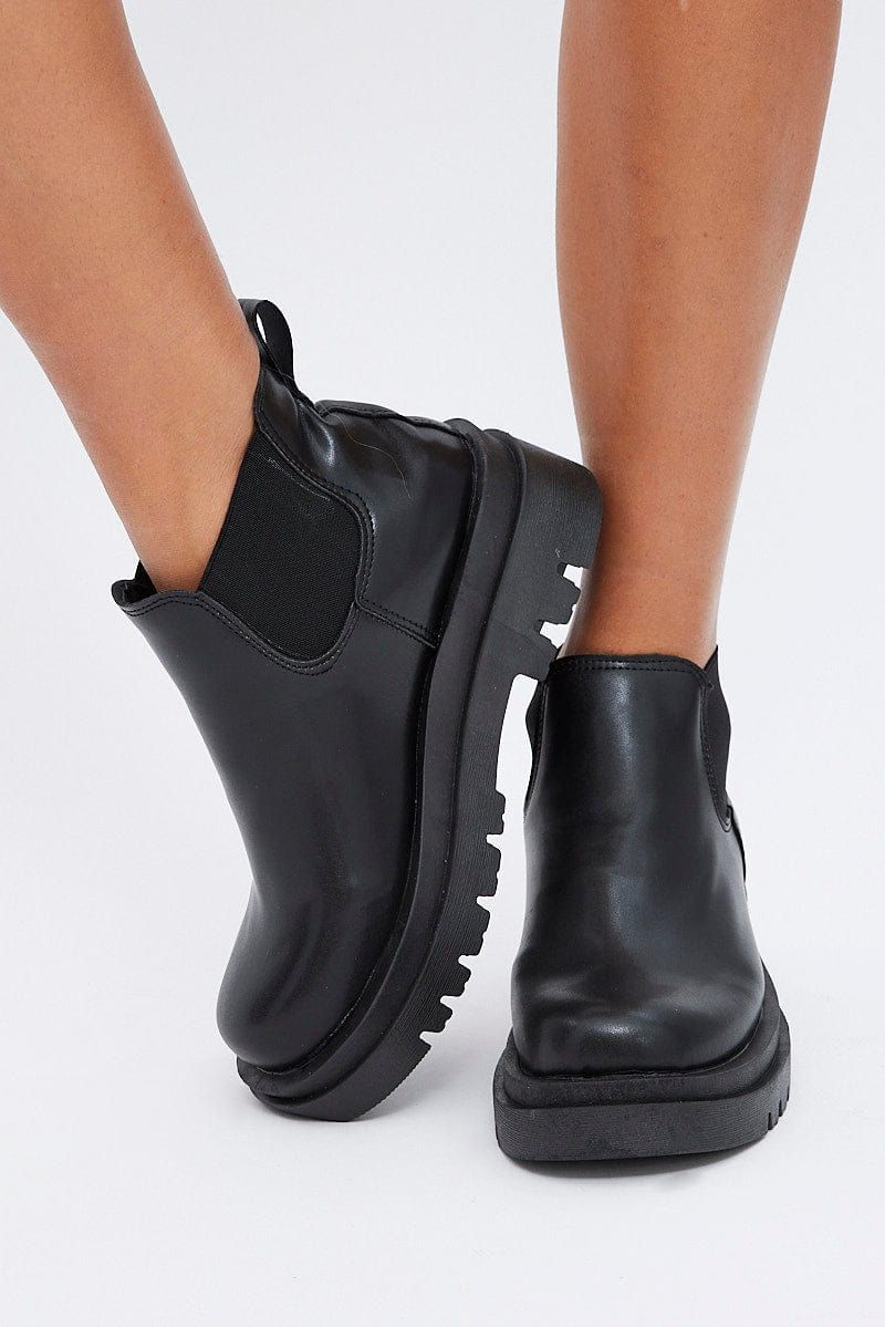 Black Chelsea Boots sold by Ally Fashion product image thumbnail 2
