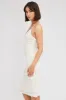 White Midi Dress Sleeveless V-Neck Bodycon Lace Stretch sold by Ally Fashion