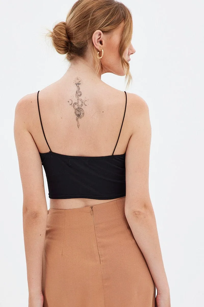 Black Crop Top Sleeveless sold by Ally Fashion product image thumbnail 5