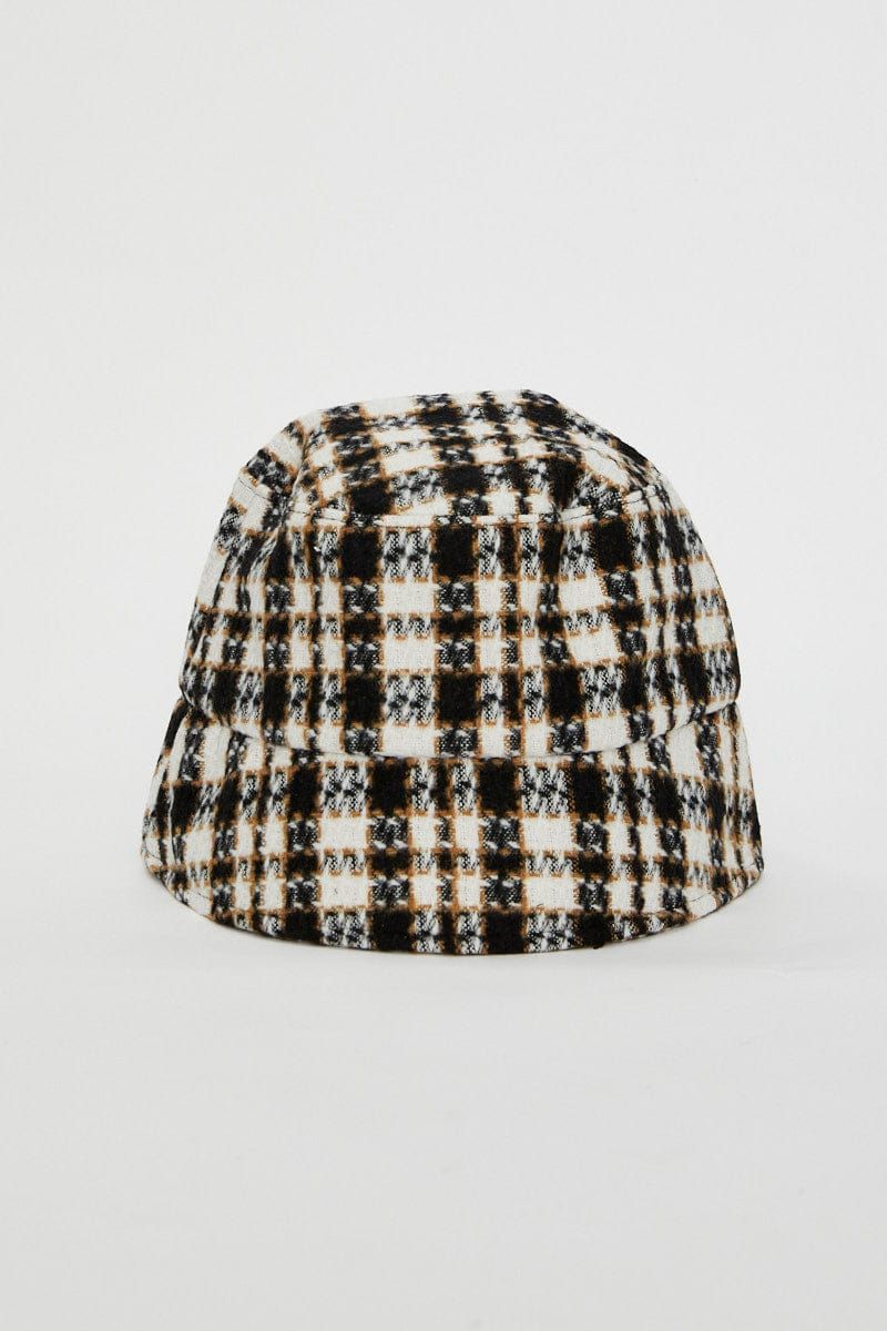Black Plaid Bucket Hat sold by Ally Fashion product image thumbnail 2